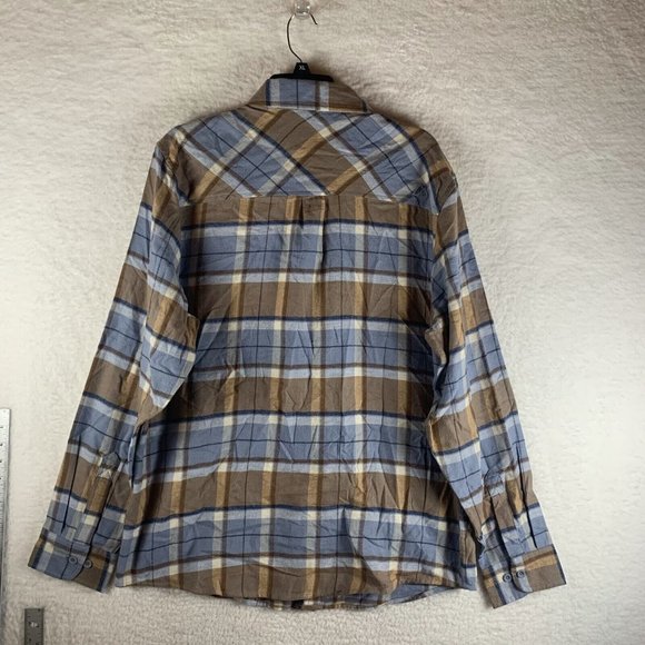 Alpine Design Shirt Mens Large Blue Plaid Cotton Flannel NWT Button-Up 8242 - Picture 2 of 8